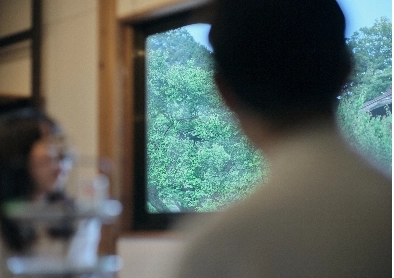 オクムサ・マルシェ窓からの景色